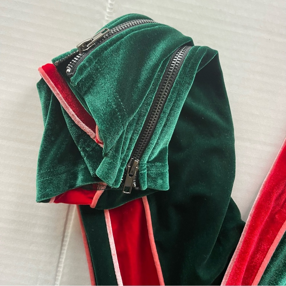 Hudson Green Navy Red Velour Tracksuit Men’s Size XL - Picture 11 of 15